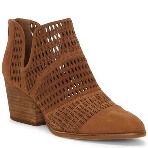 Vince Camuto Niranda Suede Perforated Booties